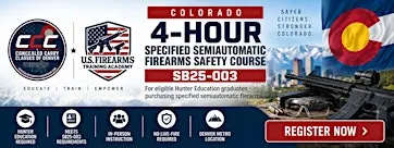 Colorado 4-Hour Specified Semi-Auto Firearms Safety Course | SB25-003