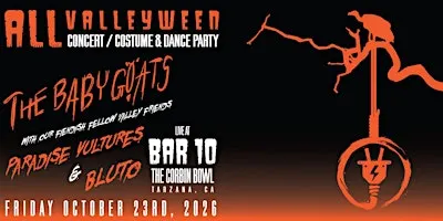The Baby Goats, Paradise Vultures, & Bluto at Bar 10 @ Corbin Bowl