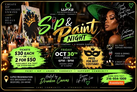 Halloween sip n paint