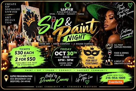 Halloween sip n paint