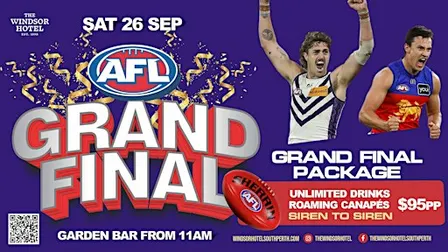 AFL Grand Final Live at The Windsor