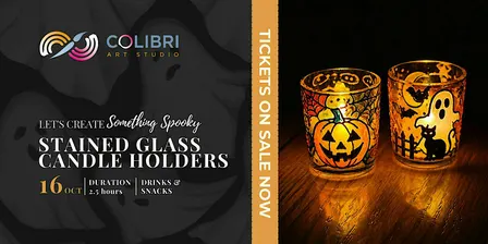 Halloween Workshop: Paint Your Glass Candle Holders