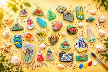 【DX設計館 】海玻璃手繪裝飾工作坊｜Sea Glass Painting Workshop