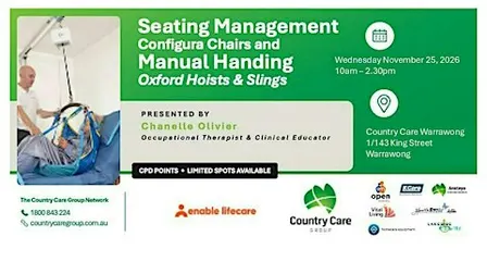 Seating Management and Manual Handling with Enable Lifecare - Warrawong