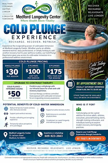 Cold Plunge & Infrared Sauna