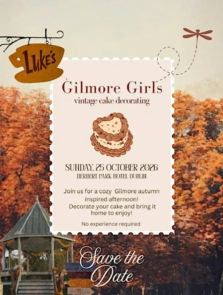 Gilmore girls fall cake decorating