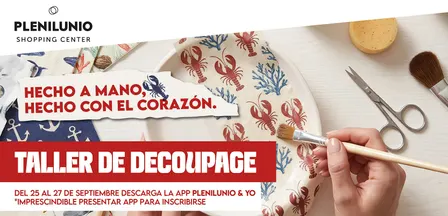 Taller de Decoupage - Disfruta de un plan único