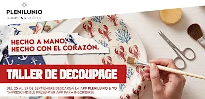 Taller de Decoupage - Disfruta de un plan único