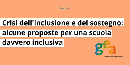 Crisi dell'inclusione e del sostegno