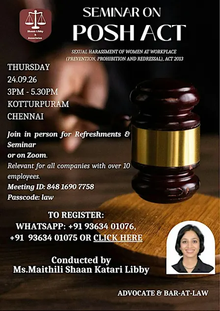 POSH Act, 2013 - Prevention of Sexual Harassment (POSH) at the Workplace