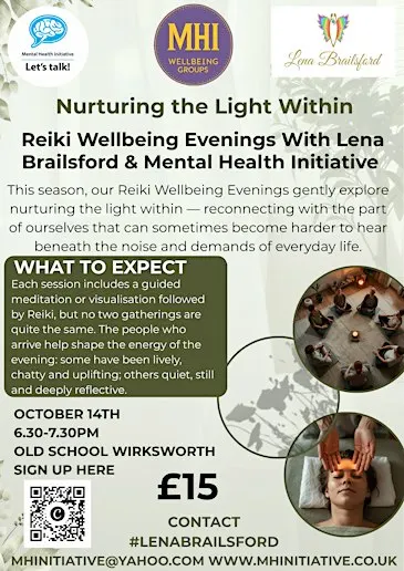 Nurturing the Light Within – Reiki Wellbeing Evenings With Lena Brailsford