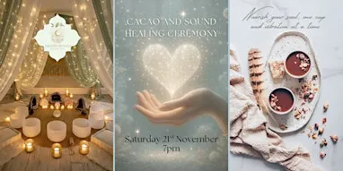 Cacao and Sound Healing Ceremony - nourish your light