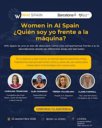 Women in AI Spain, Barcelona: ¿quién soy yo frente a la máquina?