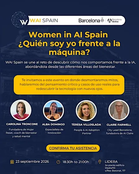 Women in AI Spain, Barcelona: ¿quién soy yo frente a la máquina?