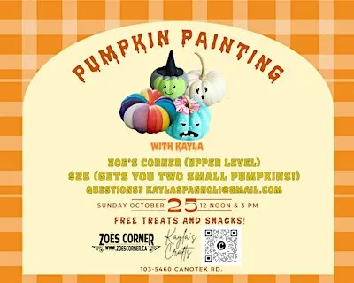 Pumpkin Painting at Zoe's Corner