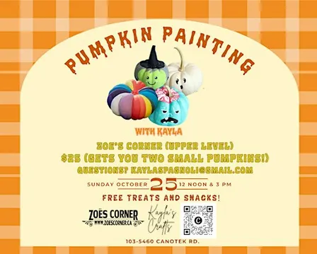 Pumpkin Painting at Zoe's Corner