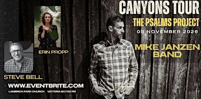 THE PSALMS PROJECT with MIKE JANZEN and Special Guest STEVE BELL