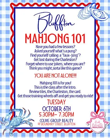 Mahjong 101 - Old Town Bluffton, Collins Group Realty