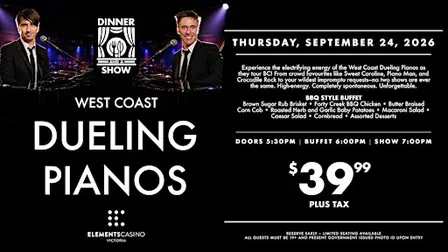 Dinner & A Show: West Coast Dueling Pianos