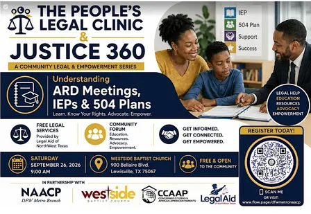 People's Legal Clinic & Justice 360 Understanding ARD Meetings, IEPs & 504