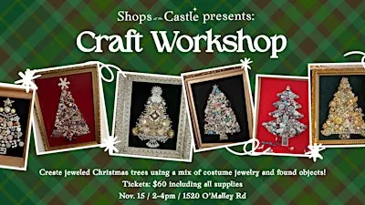 Craft Workshop: Jeweled Christmas Tree Art