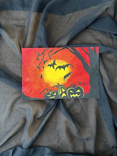 A Chillingly Chic Pumpkin Paint Night