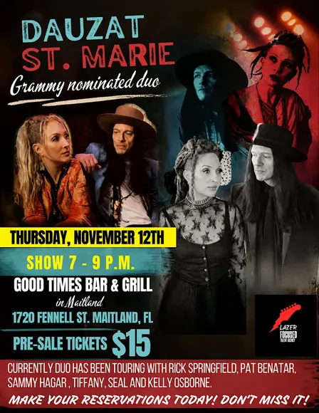 DAUZAT ST. MARIE GRAMMY NOMINATED DUO DEBUTS GOOD TIMES BAR & GRILL
