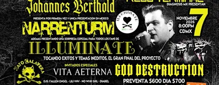 JOHANNES BERTHOLD Presenta NARRENTURM y ILLUMINATE EN CDMX NOV 7 2026