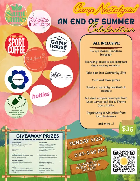 Camp Nostalgia: An end of summer celebration for adults!