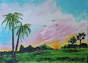 Pastel landscape