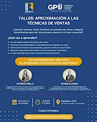 Taller: Aproximación a las técnicas de ventas - ACTIVIDAD PRESENCIAL