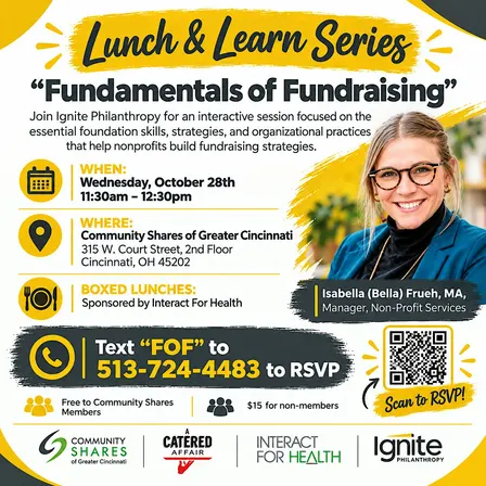 Lunch & Learn Series Fundamentals of Fundraising