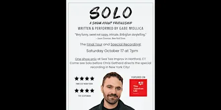 Solo: A Show About Friendship - Written & Performed by Gabe Mollica