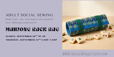 Mahjong Rack Bag Sewing Workshop