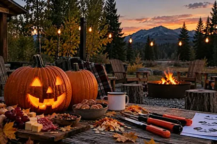 Cozy Pumpkin Carving Pop up