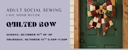 Quilted Bow Door Decor