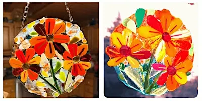 Autumn Flowers Fused Glass Workshop - Waterford 2:00