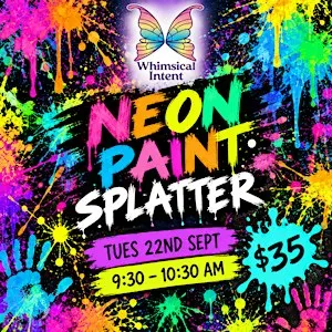 School Holiday Neon Splatter