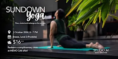 Sundown Yoga at Studio M Hotel Singapore