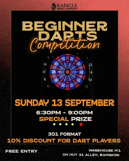 Beginner Darts Competition at Radicle