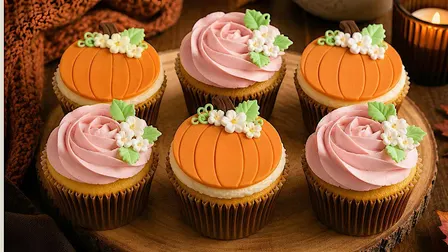 Pumpkin & Rosette Cupcake Decorating Class