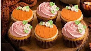 Pumpkin & Rosette Cupcake Decorating Class