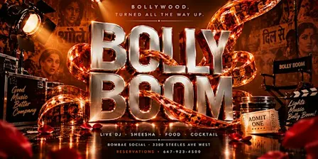 Bollywood Boom Friday Night (Tickets Redeemable Inside)