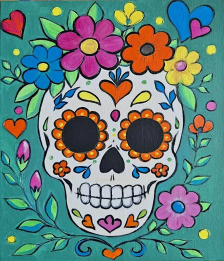 Day of The Dead Paint & Sip