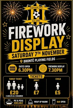 Oakworth Juniors Firework Display