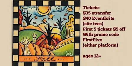 Art with Jess yxe Fall Colours paint night