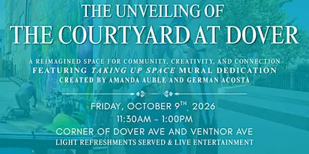 Unveiling of the Courtyard at Dover feat. "Taking up Space" Mural