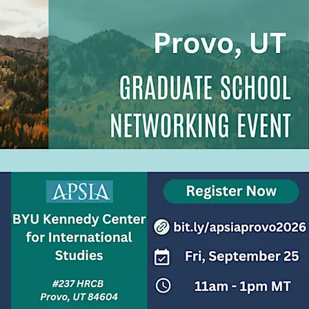 APSIA: Graduate School Networking Event, Provo