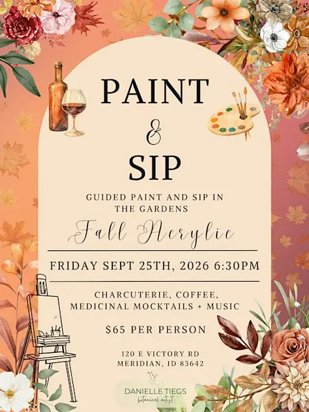 September Acrylic Paint & Sip (Friday)