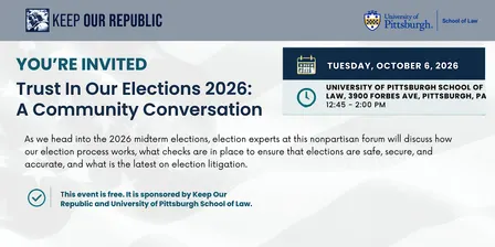 Trust In Our Elections 2026: A Community Conversation